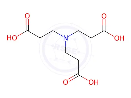 Chemical structure of Nitrilotripropionic Acid