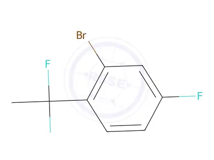 Chemical structure of 2-Bromo-1-(1,1-difluoroethyl)-4-fluorobenzene