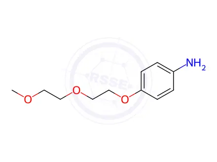 Chemical structure of 4-(2-(2-Methoxyethoxy)ethoxy)aniline