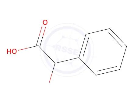 Chemical structure of 2-Hydroxy-2-phenylacetic acid
