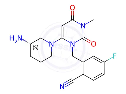 Chemical structure of Trelagliptin Impurity 174