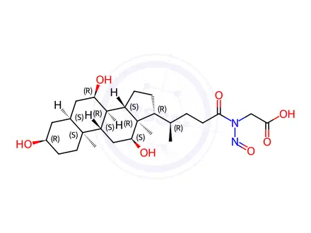 Chemical structure of N-Nitrosoglycocholic Acid