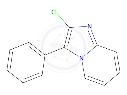 Chemical structure of 2-chloro-3-phenylimidazo[1,2-a]pyridine