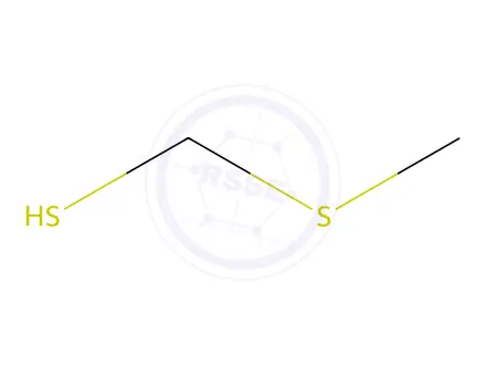 Chemical structure of METHYLTHIOMETHYLMERCAPTAN