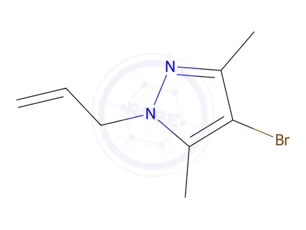Chemical structure of 1-allyl-4-bromo-3,5-dimethyl-1H-pyrazole