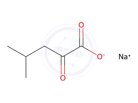 Chemical structure of 4-Methyl-2-Oxopentanoic Acid Sodium Salt