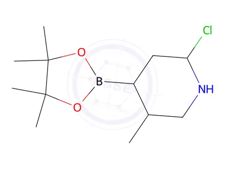 Chemical structure of 2-chloro-5-methyl-4-(4,4,5,5-tetramethyl-1,3,2-dioxaborolan-2-yl)pyridine