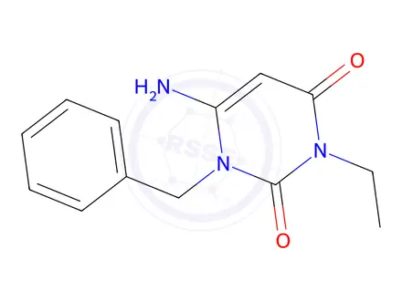 Chemical structure of 6-Amino-1-benzyl-3-ethyl-1H-pyrimidine-2,4-dione