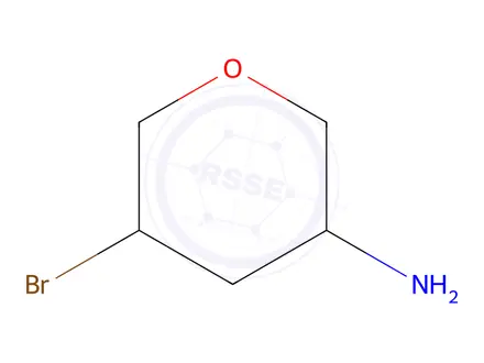 Chemical structure of 5-bromotetrahydropyran-3-amine