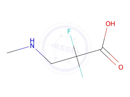 Chemical structure of 2,2-Difluoro-3-(methylamino)propanoic acid