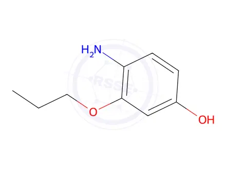 Chemical structure of 4-amino-3-propoxyphenol