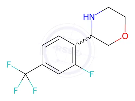Chemical structure of 3-[2-FLUORO-4-(TRIFLUOROMETHYL)PHENYL]MORPHOLINE