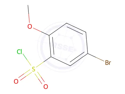 Chemical structure of 5-Bromo-2-methoxybenzenesulfonyl chloride