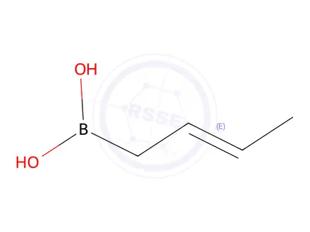 Chemical structure of (E)-Crotylboronic acid