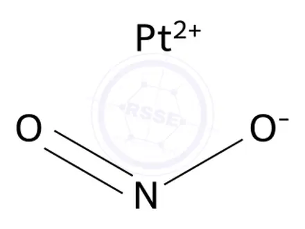 Chemical structure of Diamminedinitritoplatinum(II)
