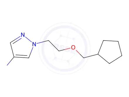 Chemical structure of 1-(2-(Cyclopentylmethoxy)ethyl)-1h-pyrazol-4-amine