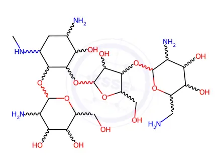 Chemical structure of Neomycin Sulfate Impurity 10 (3-N-Methylparomomycin I)