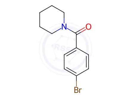 Chemical structure of 1-(4-Bromobenzoyl)piperidine