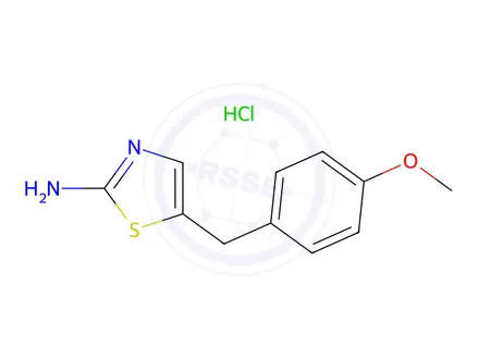 Chemical structure of 5-(4-Methoxybenzyl)thiazol-2-amine hydrochloride