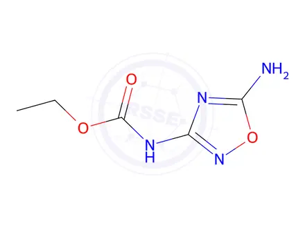 Chemical structure of Carbamic acid, (5-amino-1,2,4-oxadiazol-3-yl)-, ethyl ester (9CI)