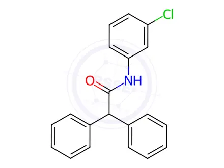 Chemical structure of N-(3-Chlorophenyl)-2,2-diphenylacetamide