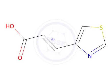 Chemical structure of (E)-3-(Thiazol-4-yl)acrylic acid