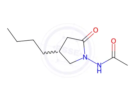 Chemical structure of N-(4-Butyl-2-oxopyrrolidin-1-yl)acetamide