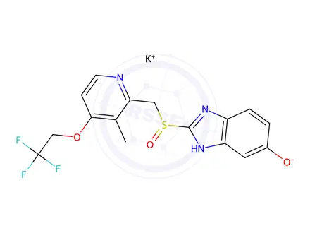 Chemical structure of 5-Hydroxy Lansoprazole Potassium Salt