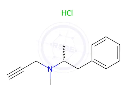 Chemical structure of Methyl(1-phenylpropan-2-yl)prop-2-yn-1-ylamine Hydrochloride