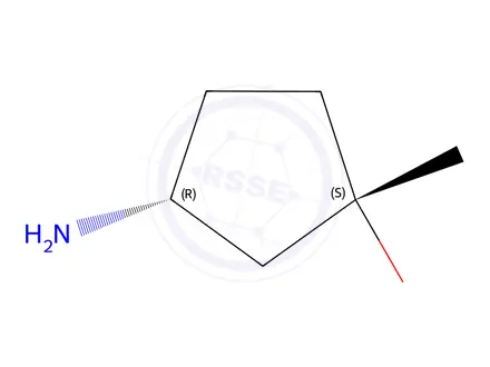 Chemical structure of cis-3-amino-1-methyl-cyclopentanol