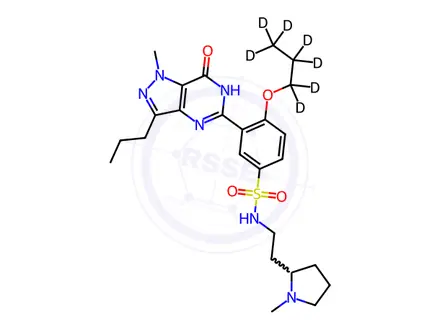 Chemical structure of Udenafil-d7