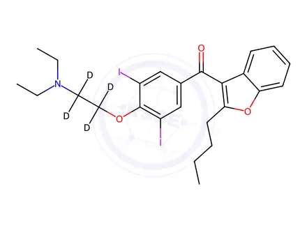 Chemical structure of Amiodarone-d4