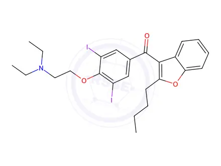 Chemical structure of Amiodarone