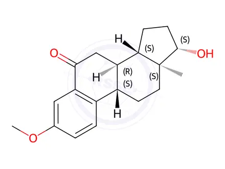 Chemical structure of 3-O-Methyl-6-oxo 17β-Estradiol
