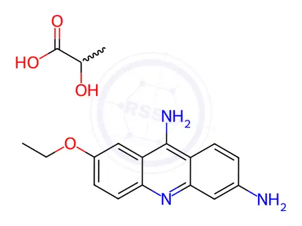 Chemical structure of 2-Ethoxy-6,9-diaminoacridine Lactate