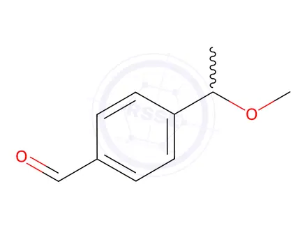 Chemical structure of 4-(1-Methoxyethyl)benzaldehyde
