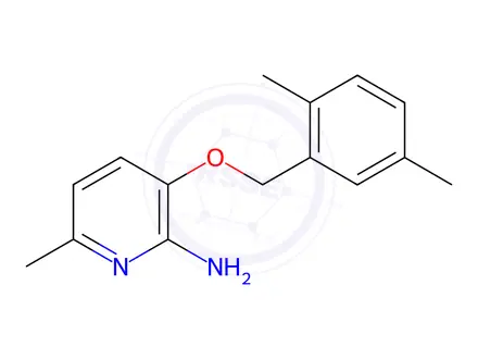 Chemical structure of 3-[(2,5-DIMETHYLBENZYL)OXY]-6-METHYLPYRIDIN-2-AMINE