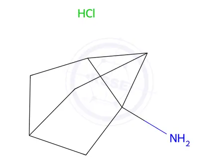 Chemical structure of Tricyclo[2.2.1.0(2,6)]Heptan-1-amine hydrochloride