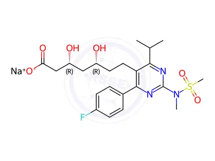 Chemical structure of Rosuvastatin EP Impurity L(R,R)