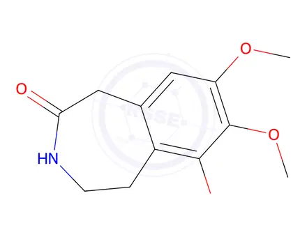 Chemical structure of 6,7,8-trimethoxy-2,3,4,5-tetrahydro-1H-3-benzazepin-2-one