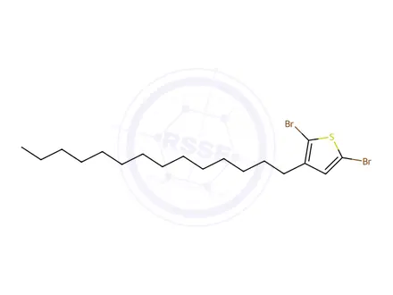 Chemical structure of 2,5-Dibromo-3-tetradecylthiophene