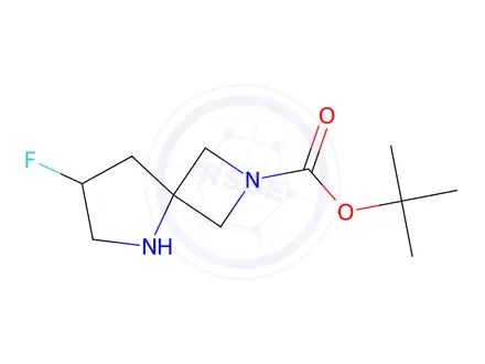 Chemical structure of Tert-butyl 7-fluoro-2,5-diazaspiro[3.4]Octane-2-carboxylate