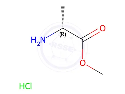 Chemical structure of D-Alanine Methyl Ester HCl