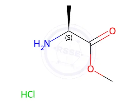 Chemical structure of L-Alanine methyl ester hydrochloride