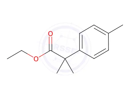 Chemical structure of α,α,4-Trimethylbenzeneacetic acid ethyl ester