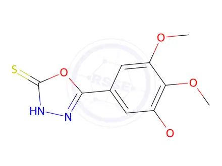 Chemical structure of 5-(3,4,5-Trimethoxyphenyl)-1,3,4-oxadiazole-2(3H)-thione