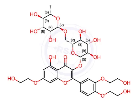 Chemical structure of Troxerutin