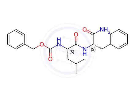 Chemical structure of Z-Leu-Phe-NH2
