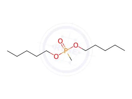 Chemical structure of Phosphonic acid, P-methyl-, dipentyl ester