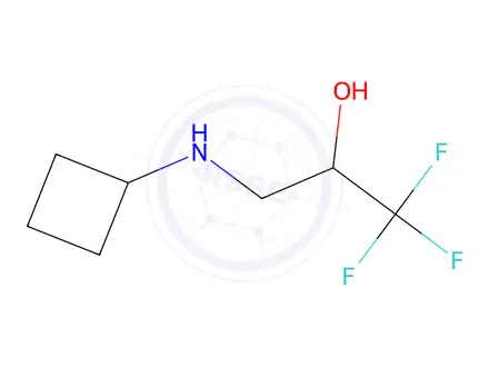 Chemical structure of 3-(cyclobutylamino)-1,1,1-trifluoropropan-2-ol